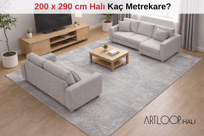 200 × 290 cm Halı Kaç Metrekare?