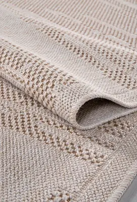 Armoni Açık Kahverengi Kaydırmaz Taban, Robot Süpürgeye Uyumlu Kolay Temizlenebilir Mutfak, Koridor Halısı RP 65 - 8