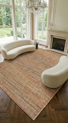 Armoni Açık Kahverengi Kaydırmaz Taban, Robot Süpürgeye Uyumlu Kolay Temizlenebilir Mutfak, Koridor Halısı RP 65 - 18