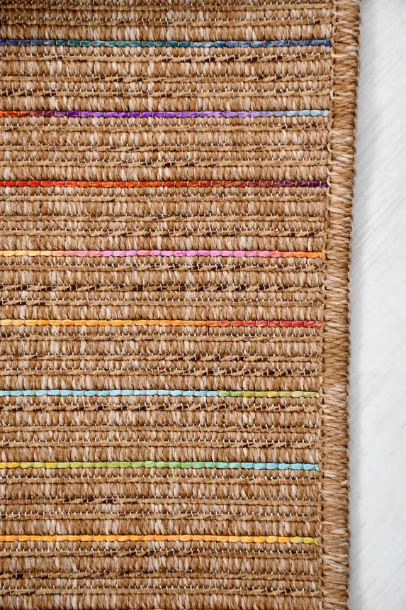 Armoni Açık Kahverengi Kaydırmaz Taban, Robot Süpürgeye Uyumlu Kolay Temizlenebilir Mutfak, Koridor Halısı RP 65 - 19