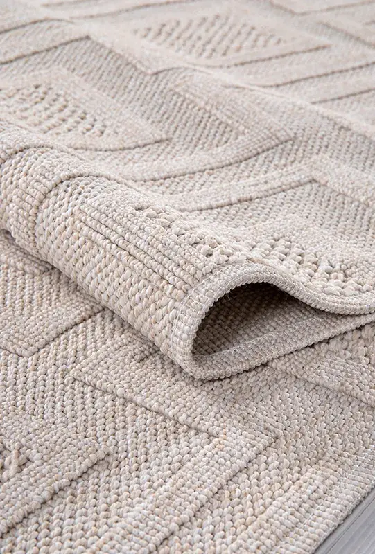 Armoni Bej Kaydırmaz Taban Robot Süpürgeye Uyumlu Kolay Temizlenebilir Mutfak, Koridor Halısı RP 79 - 2