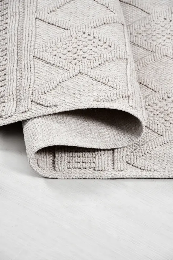 Armoni Bej Kaydırmaz Taban Robot Süpürgeye Uyumlu Kolay Temizlenebilir Mutfak, Koridor Halısı RP 80 - 6