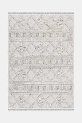 Armoni Bej Kaydırmaz Taban Robot Süpürgeye Uyumlu Kolay Temizlenebilir Mutfak, Koridor Halısı RP 80 - 9