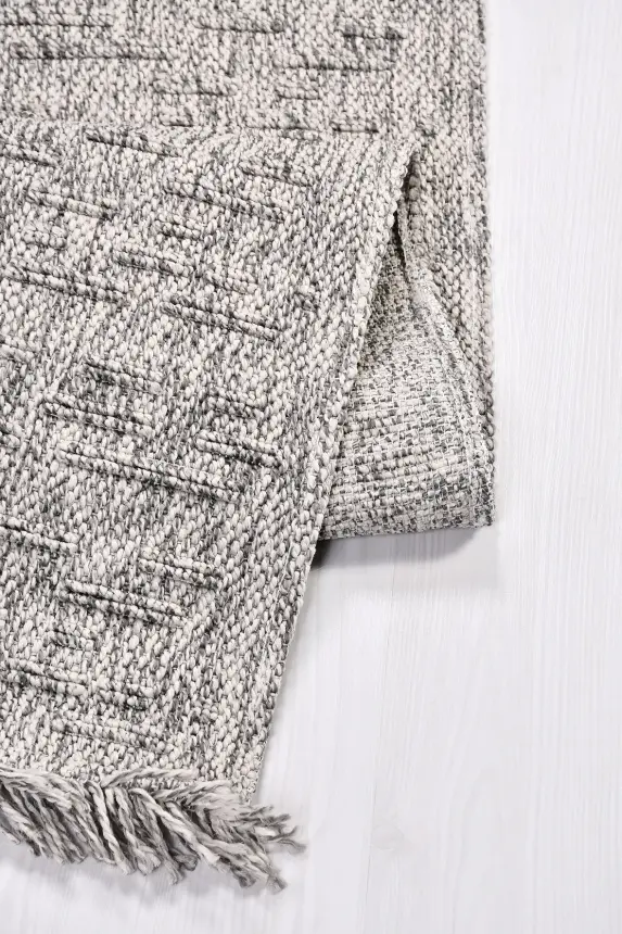 Armoni Gri Kaydırmaz Taban Robot Süpürgeye Uyumlu Kolay Temizlenebilir Mutfak, Koridor Halısı RP 76 - 9