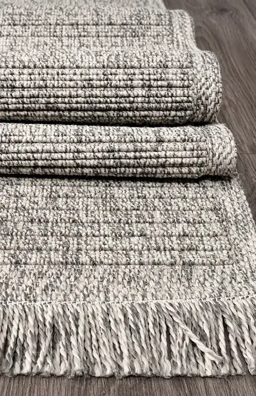 Armoni Gri/Bej Kaydırmaz Taban Robot Süpürgeye Uyumlu Kolay Temizlenebilir Mutfak, Koridor Halısı RP 77 - 7