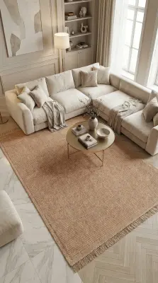 Armoni Kahve Kaydırmaz Taban Robot Süpürgeye Uyumlu Kolay Temizlenebilir Mutfak, Koridor Halısı RP 72 - 3