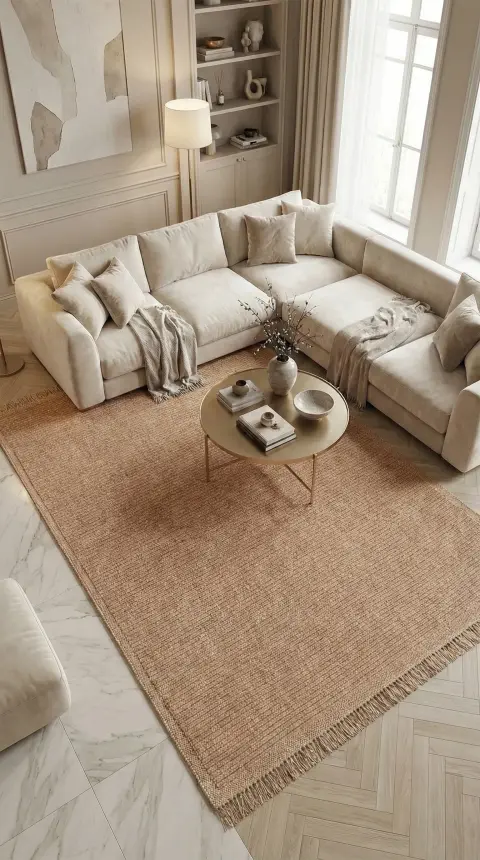 Armoni Kahve Kaydırmaz Taban Robot Süpürgeye Uyumlu Kolay Temizlenebilir Mutfak, Koridor Halısı RP 72 - 3