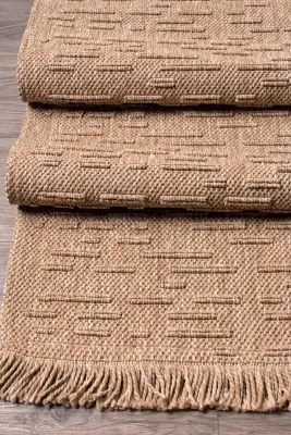 Armoni Kahve Kaydırmaz Taban Robot Süpürgeye Uyumlu Kolay Temizlenebilir Mutfak, Koridor Halısı RP 73 - 7