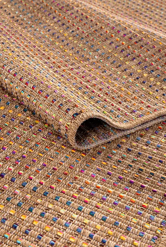 Armoni Kahve/mavi,sarı,turuncu Kaydırmaz Taban, Robot Süpürgeye Uyumlu Kolay Temizlenebilir Mutfak, Koridor Halısı RP 61 - 1