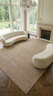 Armoni Kahve/mavi,sarı,turuncu Kaydırmaz Taban, Robot Süpürgeye Uyumlu Kolay Temizlenebilir Mutfak, Koridor Halısı RP 61 - 3