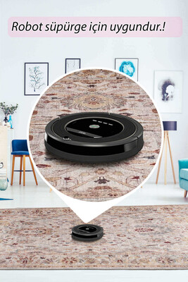 Artloop Blues Şönil Dokuma Pamuk Polyester Halı AL 429 - 6