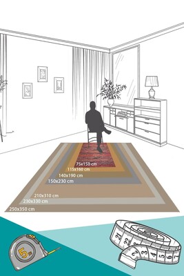 Dorian Modern Desenli Dokuma Taban Dekoratif Kahverengi Halı AL 323 - 4