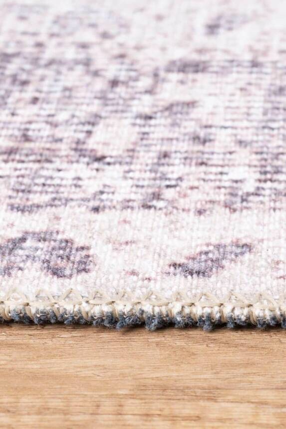 Outlet 75x150 Dorian Eskitme Desenli Dokuma Taban Dekoratif Bej Halı AL-330 - 7