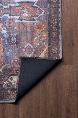 Soul Etnik Desenli Dokuma Taban Dekoratif Kahverengi Halı AL 144 - 5