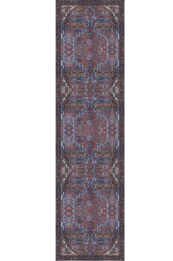 Soul Etnik Desenli Dokuma Taban Dekoratif Kahverengi Halı AL 144 - 8
