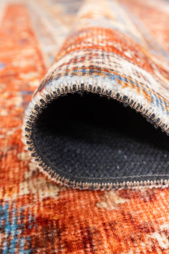 Artloop Fuga Yumuşak Dokulu Çok Renkli Vintage Desenli Halı KA 02 - 3
