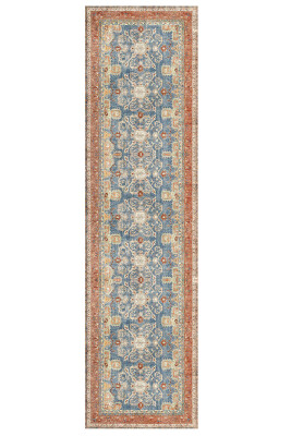 Artloop Fuga Yumuşak Dokulu Çok Renkli Vintage Desenli Halı KA 02 - 5