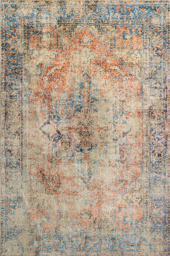 Artloop Fuga Yumuşak Dokulu Vintage Desenli Halı KA 03 - 2