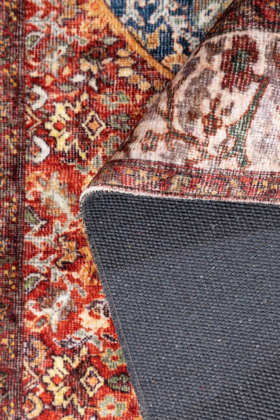 Artloop Fuga Yumuşak Dokulu Renkli Vintage Desenli Halı KA 06 - 3