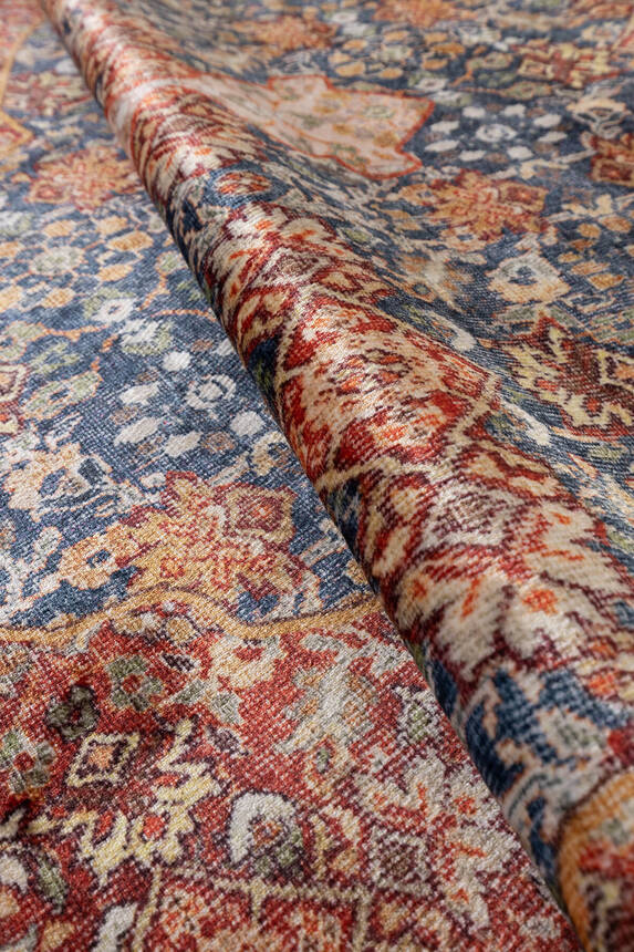 Artloop Fuga Yumuşak Dokulu Renkli Vintage Desenli Halı KA 06 - 5