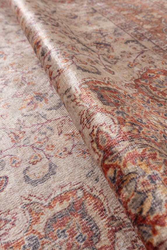 Artloop Fuga Yumuşak Dokulu Renkli Vintage Desenli Halı KA 09 - 5