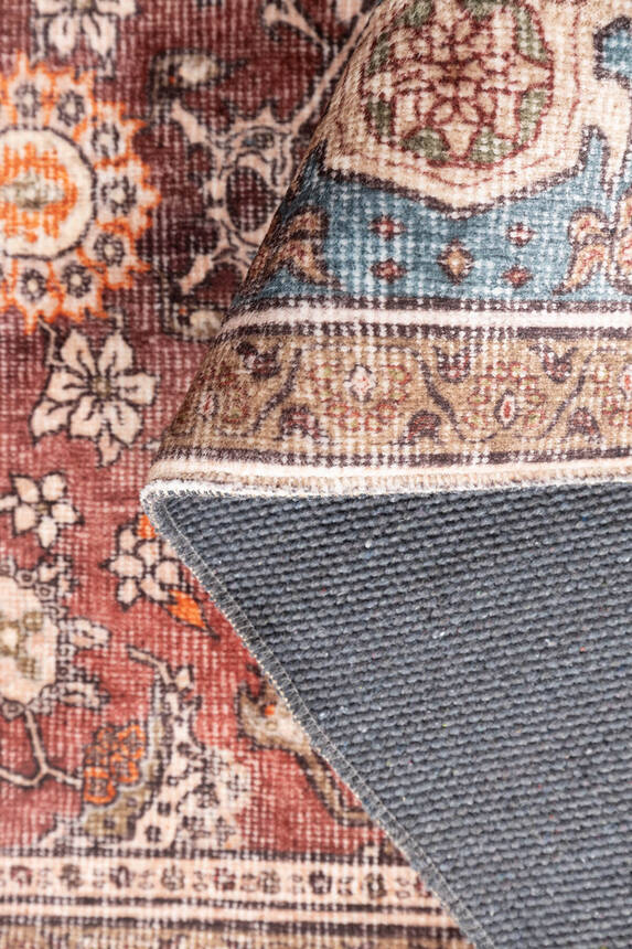 Artloop Fuga Yumuşak Dokulu Çok Renkli Vintage Desenli Halı KA 12 - 4
