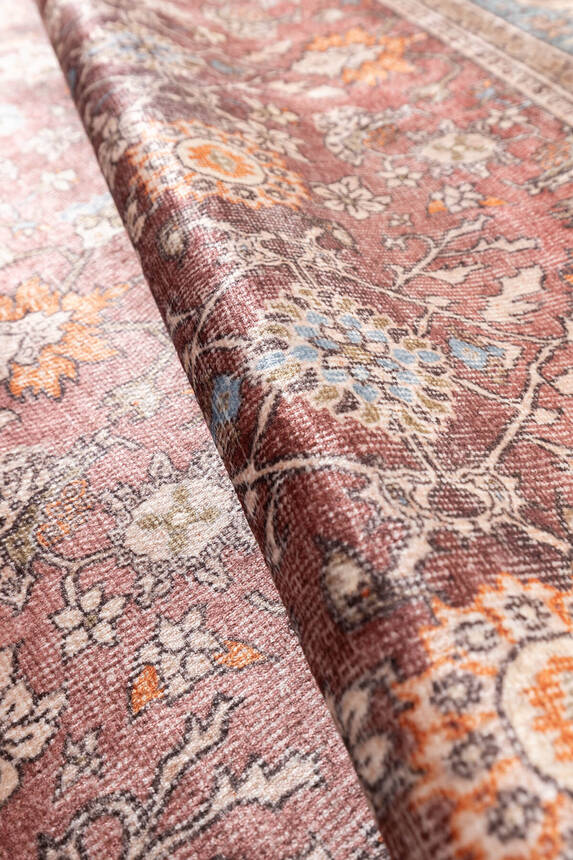 Artloop Fuga Yumuşak Dokulu Çok Renkli Vintage Desenli Halı KA 12 - 5