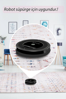 Artloop Fuga Yumuşak Dokulu Beyaz Modern Desenli Halı KA 16 - 6