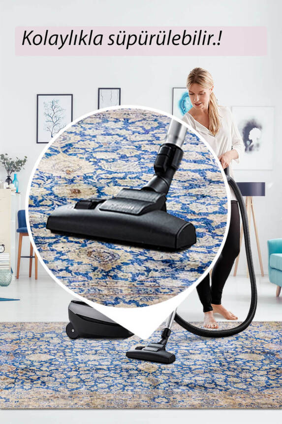 Artloop Fuga Yumuşak Dokulu Çok Renkli Vintage Desenli Halı KA 18 - 7
