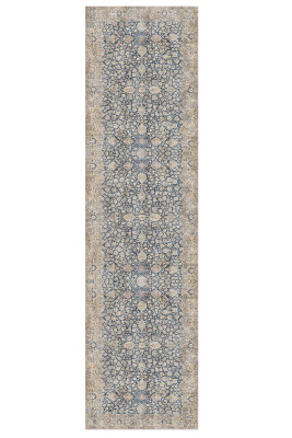 Artloop Fuga Yumuşak Dokulu Çok Renkli Vintage Desenli Halı KA 18 - 6