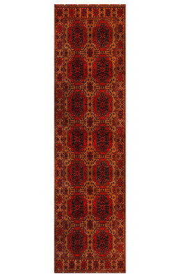 Artloop Fuga Yumuşak Dokulu Turuncu Vintage Desenli Halı KA 20 - 6