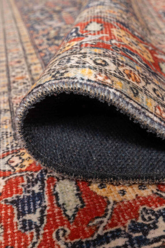 Artloop Fuga Yumuşak Dokulu Çok Renkli Vintage Desenli Halı KA 28 - 4