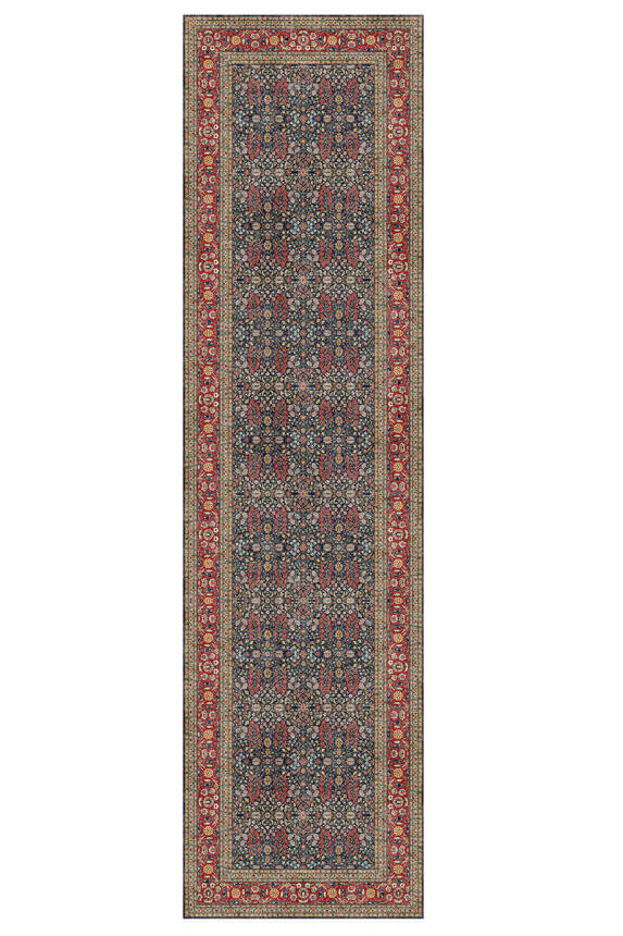 Artloop Fuga Yumuşak Dokulu Çok Renkli Vintage Desenli Halı KA 28 - 6