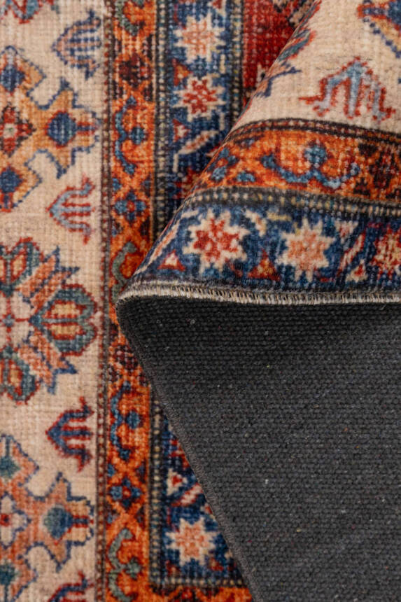 Artloop Fuga Yumuşak Dokulu Kırmızı Vintage Desenli Halı KA 38 - 3