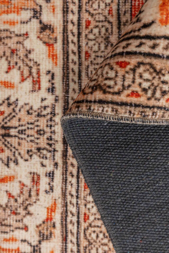 Artloop Fuga Yumuşak Dokulu Kırmızı Vintage Desenli Halı KA 40 - 3