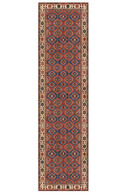 Artloop Fuga Yumuşak Dokulu Çok Renkli Vintage Desenli Halı KA 46 - 6