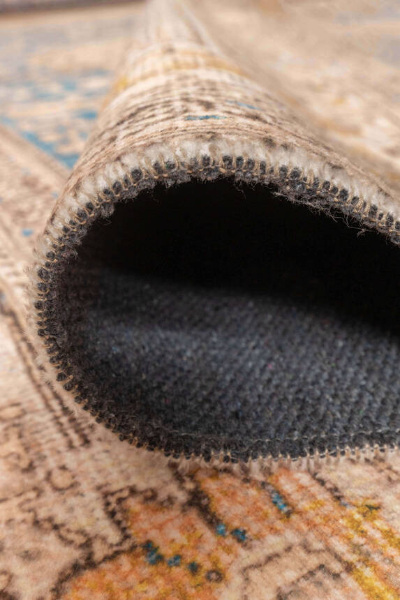 Artloop Fuga Yumuşak Dokulu Renkli Klasik Desenli Halı KA 47 - 4