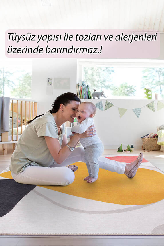 Funk Şönil Dokuma Pamuk Polyester Renkli Halı AL 405 - 8