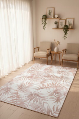 Funk Dokuma Taban Dekoratif Pembe Halı AL 202 - Artloop