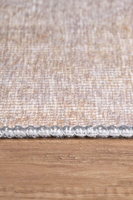 Fusion Modern Dokuma Taban Dekoratif Bej / Mavi Halı AL 08 - 6