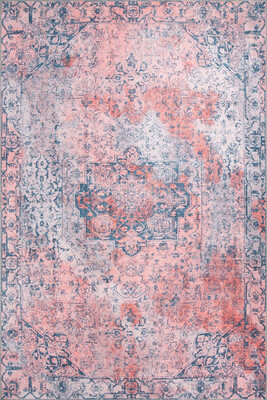 Fusion Modern Dokuma Taban Dekoratif Pembe Halı AL 200 - 2