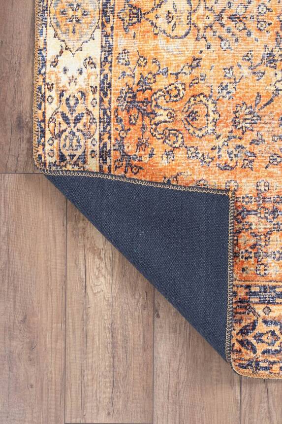 Fusion Modern Dokuma Taban Dekoratif Sarı Halı AL 275 - 4
