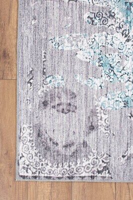 Fusion Modern Dokuma Taban Dekoratif Yeşil Halı AL 198 - 2