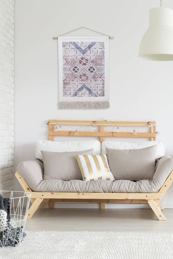 Özel Tasarım Dekoratif Otantik WLL 01 Kumaş Tablo (60x85 cm) - 4