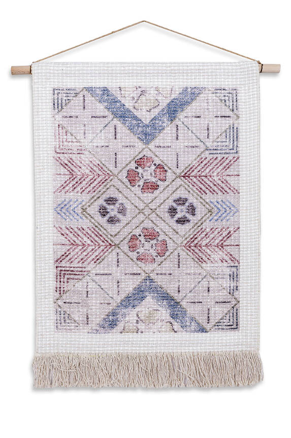 Özel Tasarım Dekoratif Otantik WLL 01 Kumaş Tablo (60x85 cm) - 5