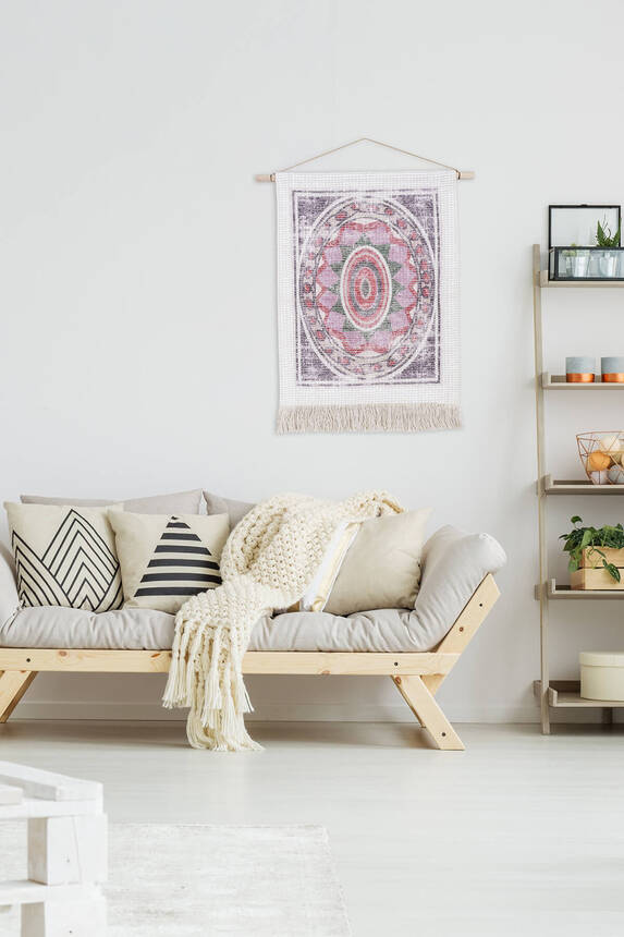 Özel Tasarım Dekoratif Otantik WLL 44 Kumaş Tablo (60x85 cm) - 3