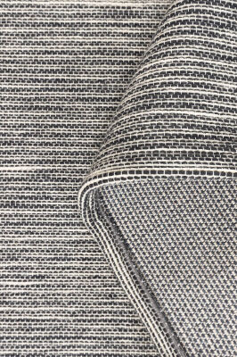 Artloop Wool Yün Dokuma Yandan Saçaklı Gri Halı 160x230 YD 02 - 6