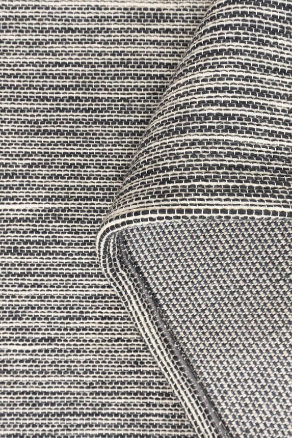 Artloop Wool Yün Dokuma Yandan Saçaklı Gri Halı 160x230 YD 02 - 6