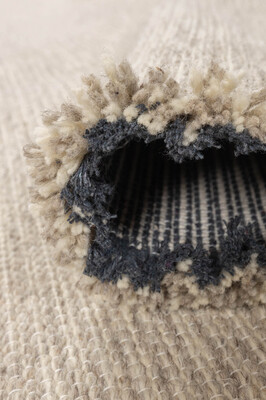 Artloop Wool Yün Dokuma Yandan Saçaklı Bej Halı 160x230 YD 04 - 4