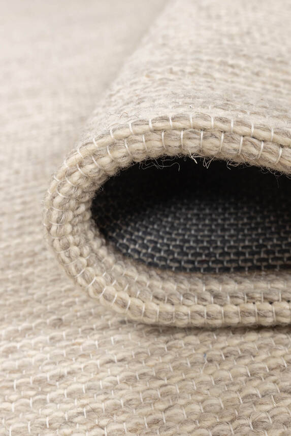 Artloop Wool Yün Dokuma Yandan Saçaklı Bej Halı 160x230 YD 04 - 5